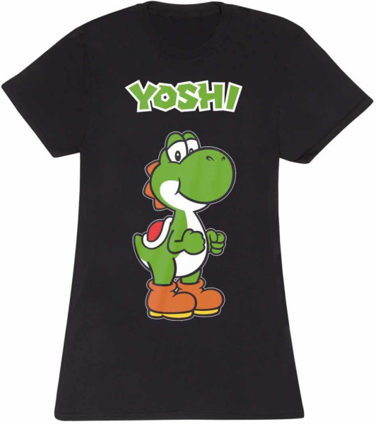 Nintendo Super Mario - Yoshi Name Tag (Fitted) T-Shirt