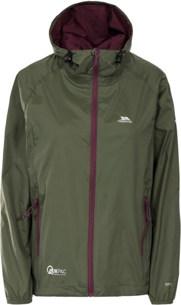 Trespass Damen Regenjacke Qikpac Female Jacket Tp75 Moss