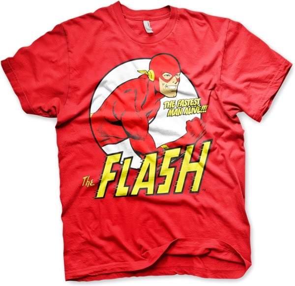 The Flash Fastest Man Alive T-Shirt Red