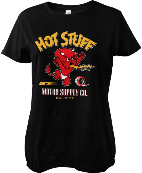 Hot Stuff - Motor Supply Co Girly Tee Damen T-Shirt Black