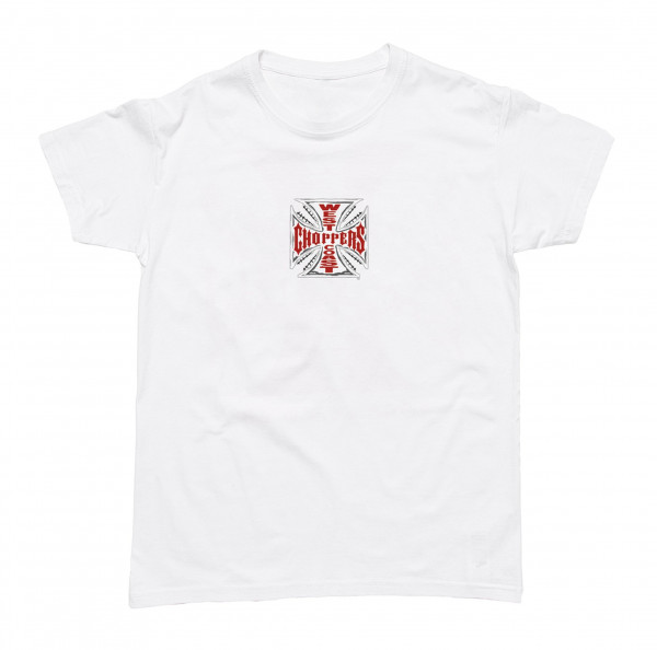 WCC West Coast Choppers T-Shirt Cross Solid White