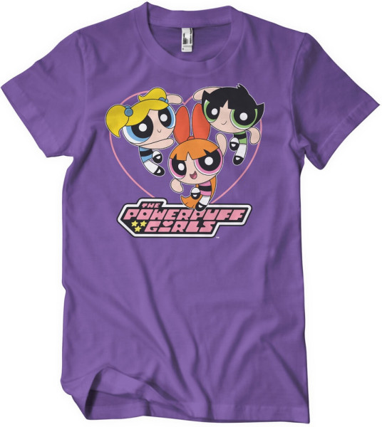 Power Puff Girls T-Shirt Powerpuff Girls Heart T-Shirt WB-1-PPG003-DTF846