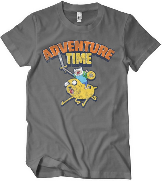 Adventure Time Washed T-Shirt Darkgrey