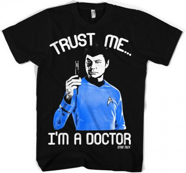 Star Trek Trust Me I'm A Doctor T-Shirt Black