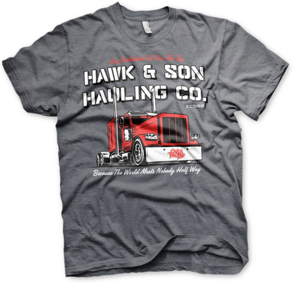 Over the Top Hawk & Son Hauling Co T-Shirt Dark-Heather