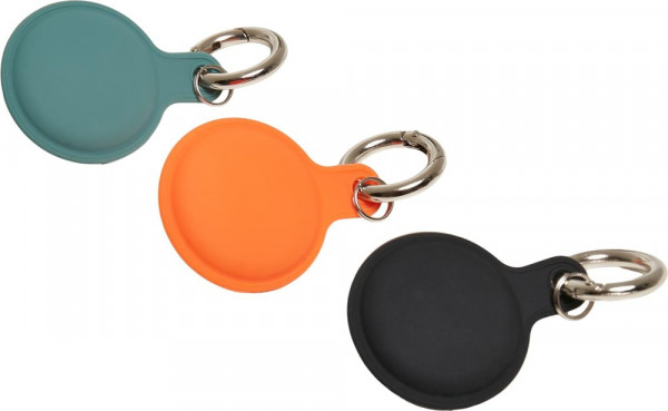 Urban Classics AirTag Keychain 3-Pack Black/Orange/Darkmint