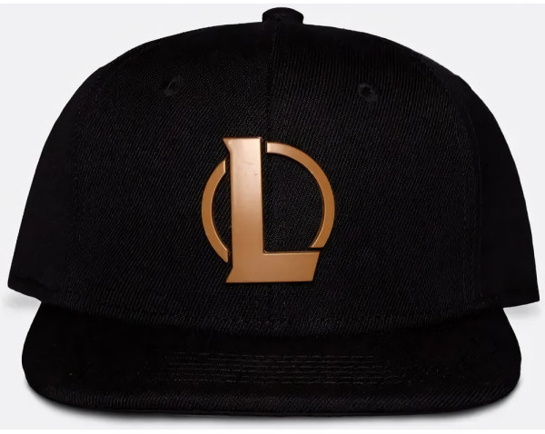 League Of Legends - Men's Metal Plate Snapback Black