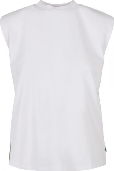 Urban Classics Damen Ladies Organic Heavy Padded Shoulder Tank Top White