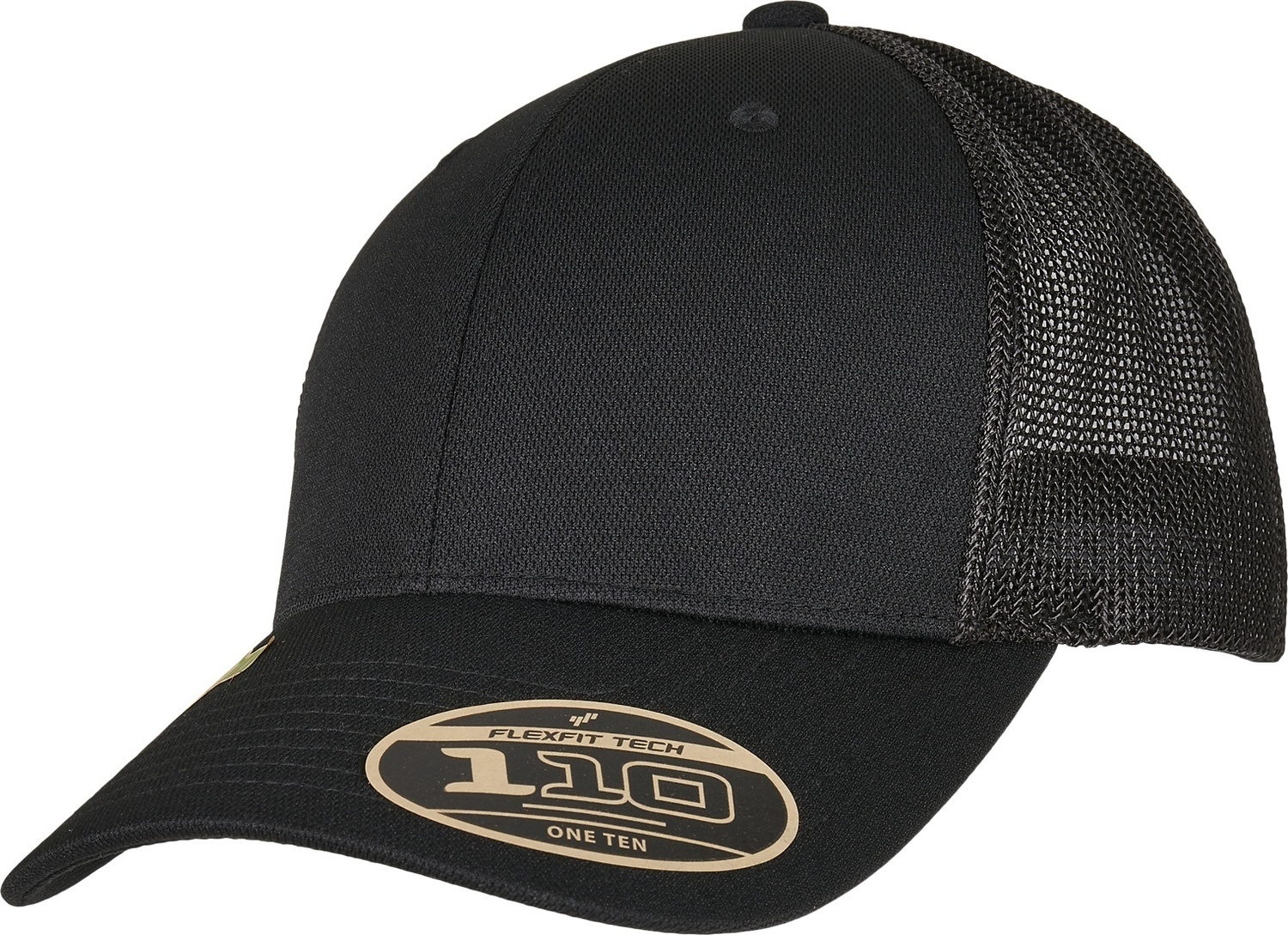 Flexfit Cap 110 Recycled Alpha Shape Trucker Schwarz - Herren / Unisex