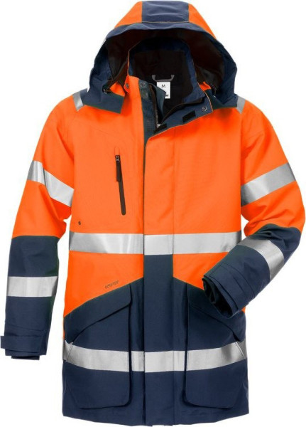 Fristads Warnschutz-Jacke High Vis GORE-TEX 3-in-1 Winterparka Kl.3 4989 GXB Warnschutz-Orange/Marine
