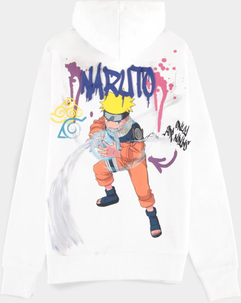 Naruto - Graffiti - Men's Zipper Hoodie White