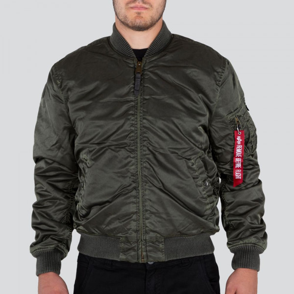 Alpha Industries Jacke MA-1 VF 59 Battlewash Washed Black Olive