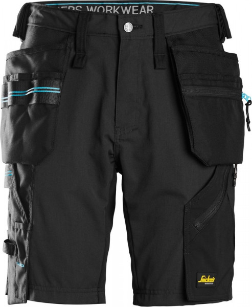 Snickers Workwear LiteWork 37.5® Arbeitsshorts mit Holstertaschen Schwarz