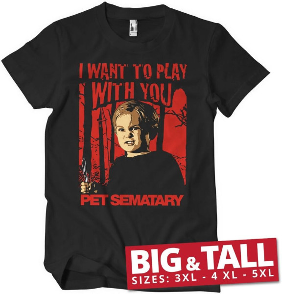 Pet Sematary T-Shirt I Want To Play With You T-Shirt PM-1-PS003-H51-3