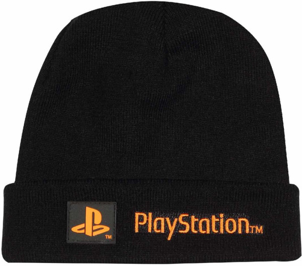 PlayStation - Text Logo (Kids Beanie) Jungen Kinder Mütze Black