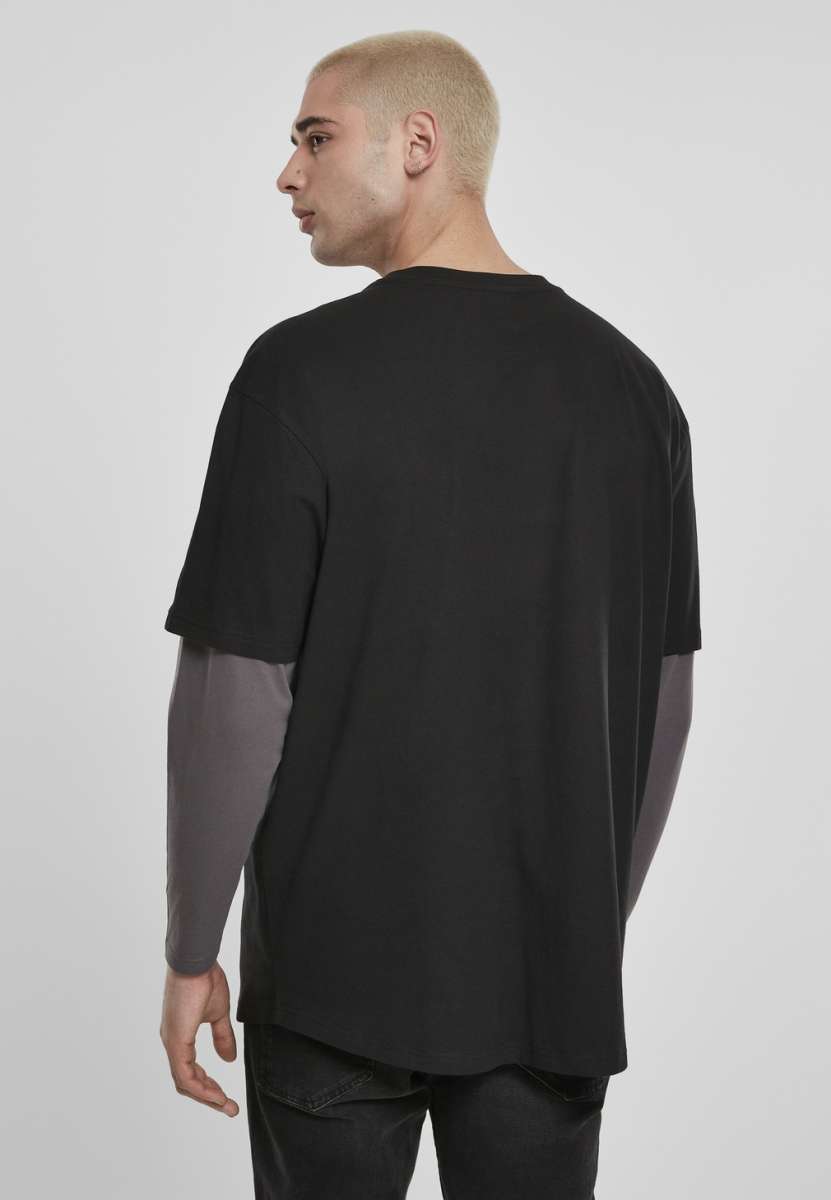 Urban Classics T-Shirt Oversized Shaped Double Layer LS Tee