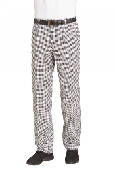 Leiber Herren Koch-/Bäckerhose 12/5353/25 Schwarz/Weiß