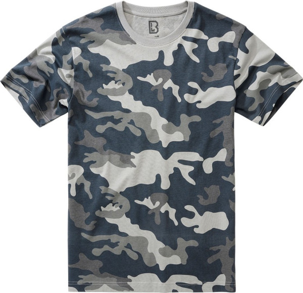 Brandit Herren T-Shirt Grey Camo