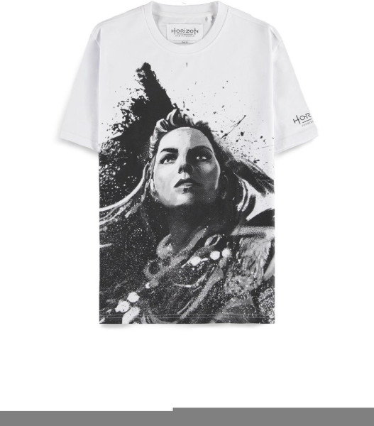 Horizon Forbidden West - Aloy Spray - Men's Short Sleeved T-shirt White
