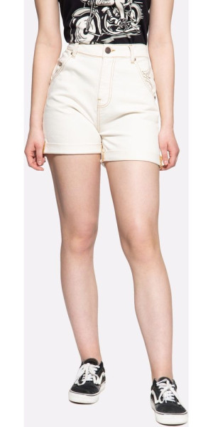 Queen Kerosin Damen Denim Short High Waist QK4210419000