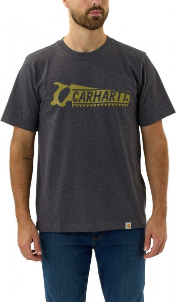 Carhartt Saw Graphic T-Shirt S/S Carbon Heather