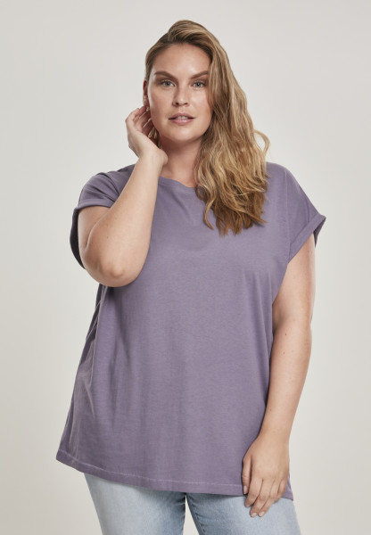 Urban Classics Female Shirt Ladies Extended Shoulder Tee Dustypurple