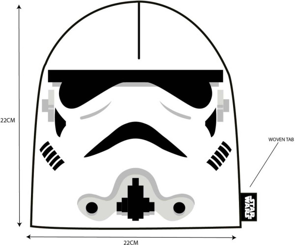 Star Wars - Face Trooper (Beanie) Mütze White
