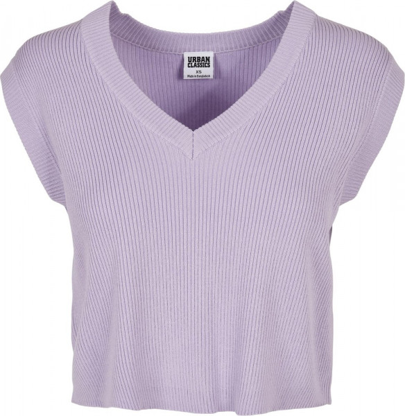 Urban Classics Damen Ladies Short Knittd Slip On Lilac