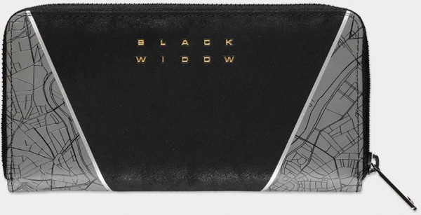 Marvel Black Widow Girls Zip Around Wallet in Black
