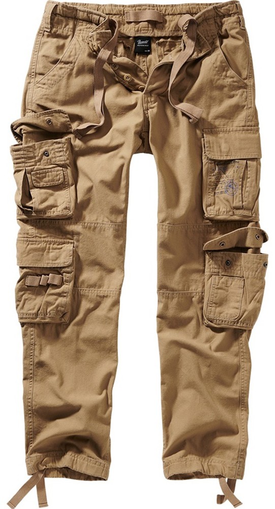 Brandit Men Pure Slim Fit Trousers Beige - Herren / Unisex