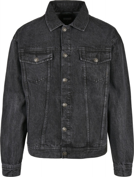 Urban Classics Jacke Oversized Denim Jacket Black Stone Washed