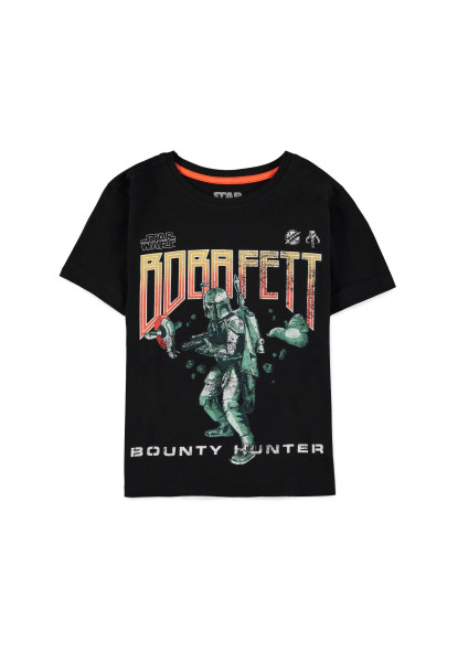 Boba Fett - Bounty Hunter - Boys Short Sleeved T-Shirt Black