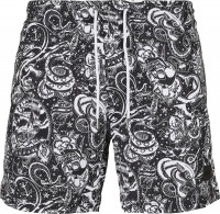 Urban Classics Badehose Pattern Swim Shorts Tattoo Aop