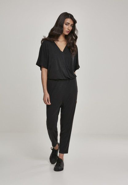 Urban Classics Women Jumpsuit Ladies Modal Jumpsuit Black