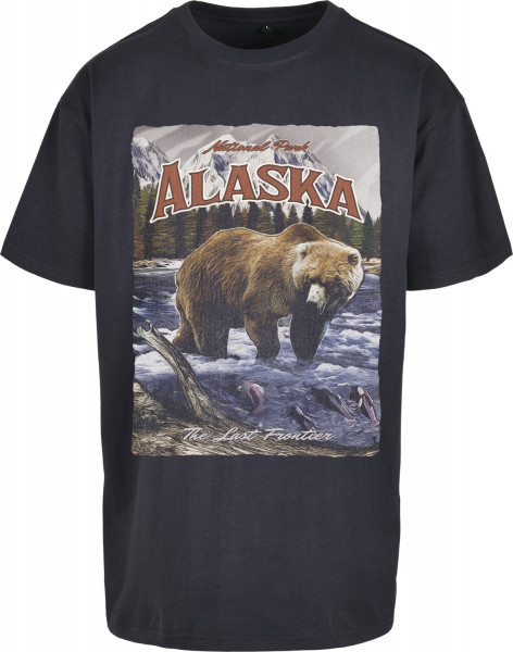 Mister Tee T-Shirt Alaska Vintage Oversize Tee Navy