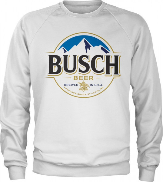 Busch Beer Logo Sweatshirt White Hoodies Sweatshirts TV series Movies Fan Merchandise kustom kult
