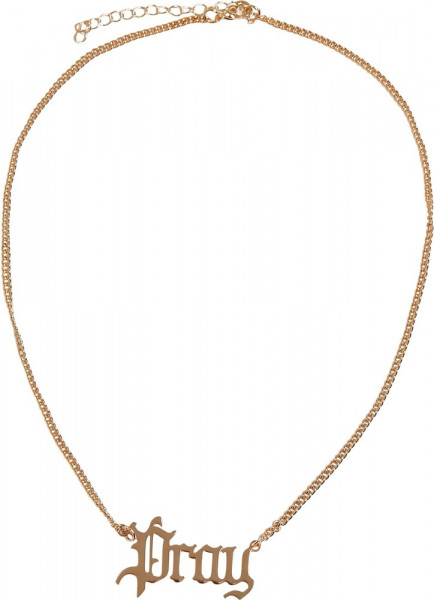 Mister Tee Pray Chunky Necklace Gold