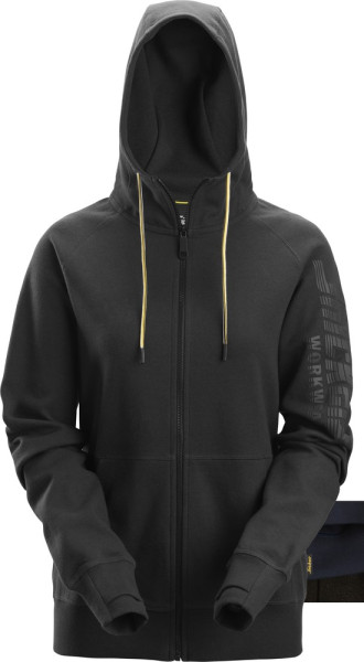 Snickers Damen Arbeitspullover SWW Logo Damen Hoodie mit Reißverschluss Grau