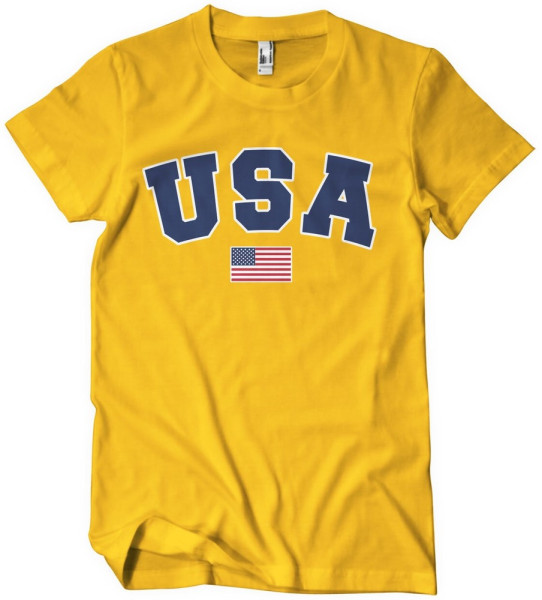USA Varsity T-Shirt Gold