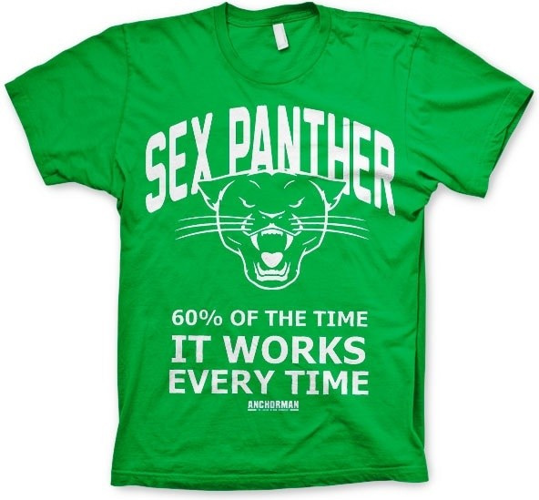 Anchorman Sex Panther T-Shirt Green