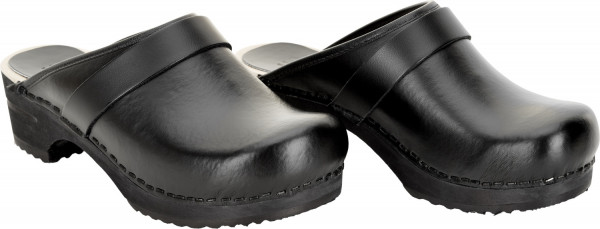 Sanita Damen Offener Clog Wood-Rita Open Black