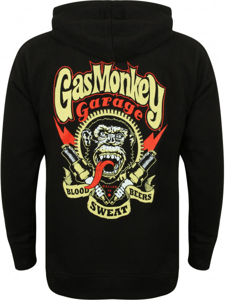 Gas Monkey Garage Hoodie Sparkplugs Black