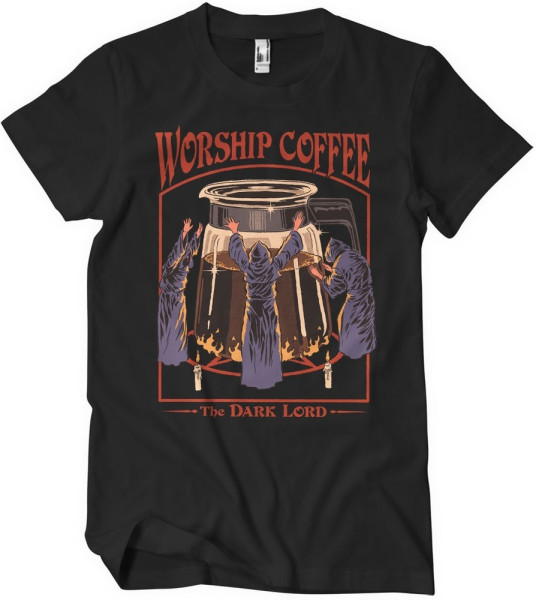 Steven Rhodes Worship Coffee T-Shirt Black