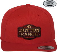 Yellowstone Dutton Ranch Premium Snapback Cap Red Yellowstone Dutton Ranch Premium Snapback Cap Red