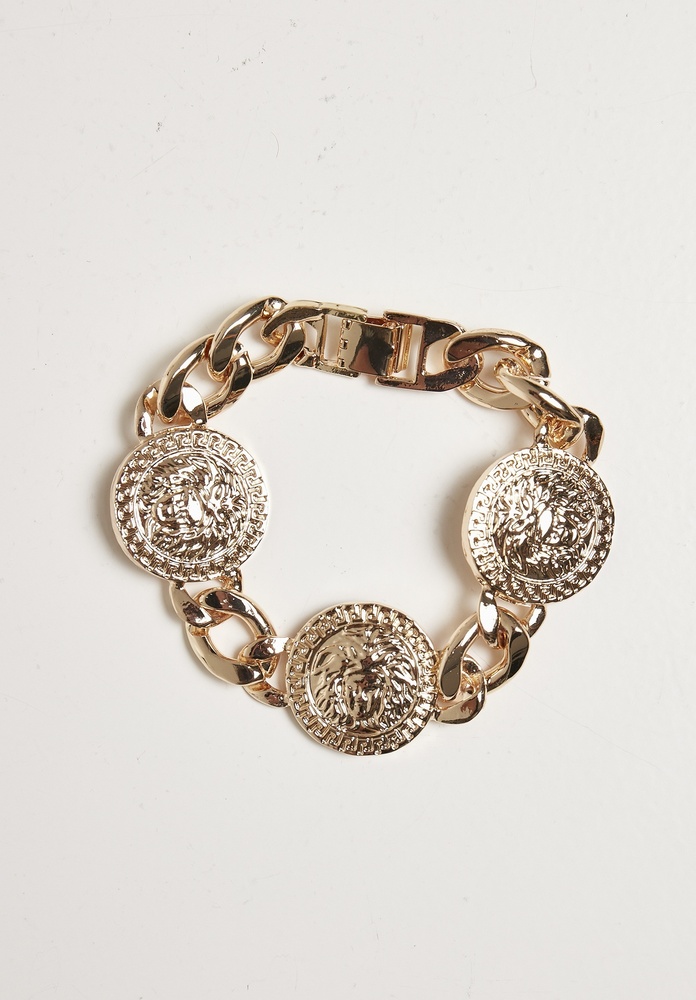 Urban Classics Armband Big Plate Bracelet Gold - Herren / Unisex