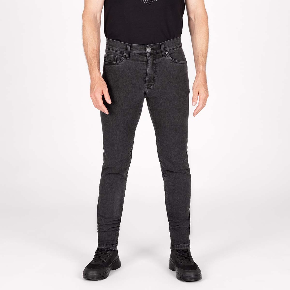 Knox Motorrad Jeanshose Men'S Colton Slim Short-Supersoft 69301 Charcoal-32/M - Herren / Unisex