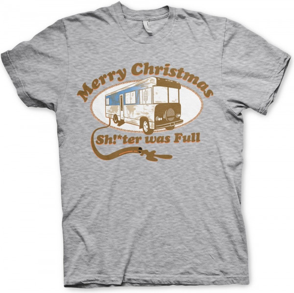 National Lampoon's Christmas Vacation Shitter Was Full T-Shirt Heather-Grey