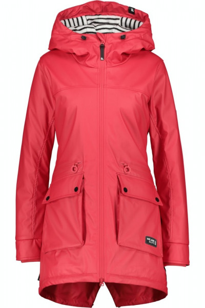 Alife & Kickin Damen Regenmantel AudreyAK Raincoat Fuchsia