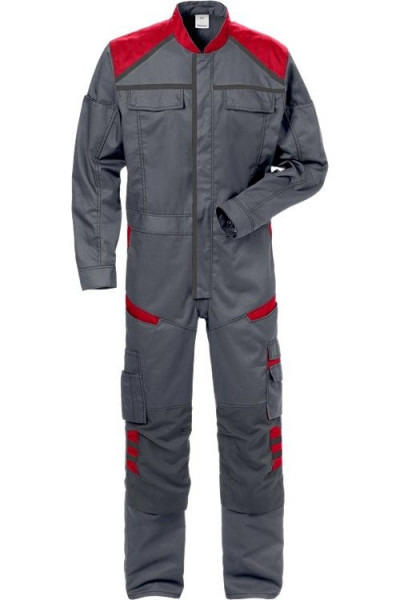 Fristads Overall 8555 STFP Grau/Rot