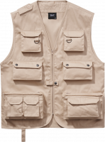 Brandit Weste Hunting Vest in Beige